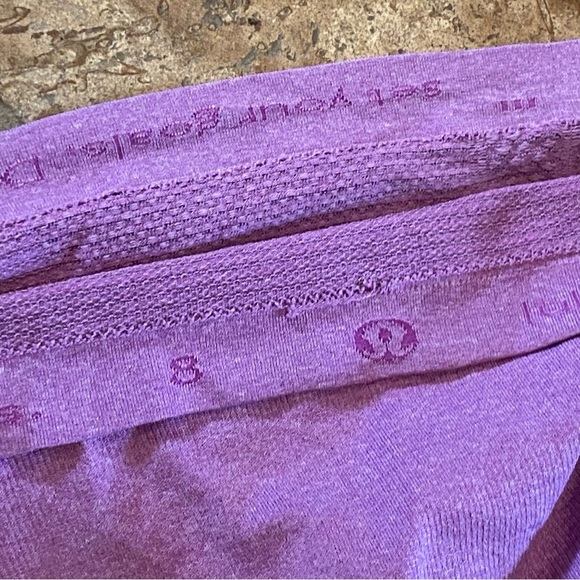 LULULEMON Women Purple Swiftly Tech Long Sleeve Athletic Top Size 8-Minor Flaw - Picture 7 of 7